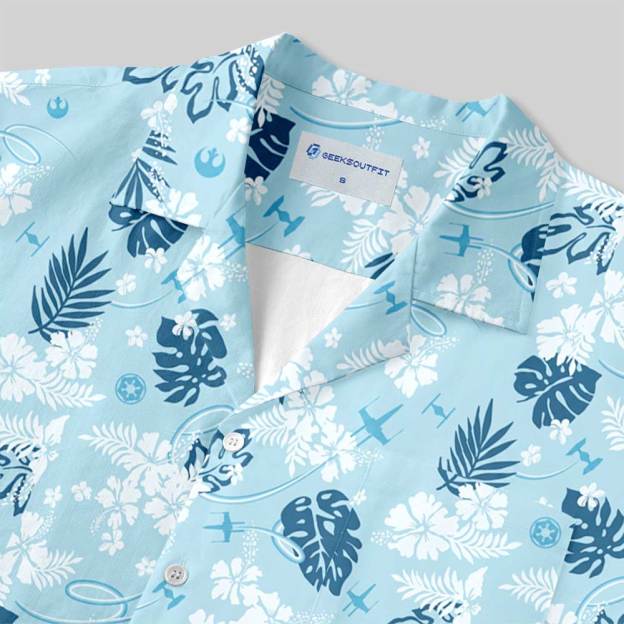 Galactic Island Signal Button Up Pocket Shirt