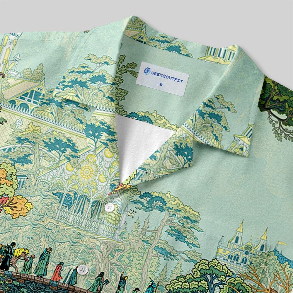Hiking Club Scifi Button Up Pocket Shirt