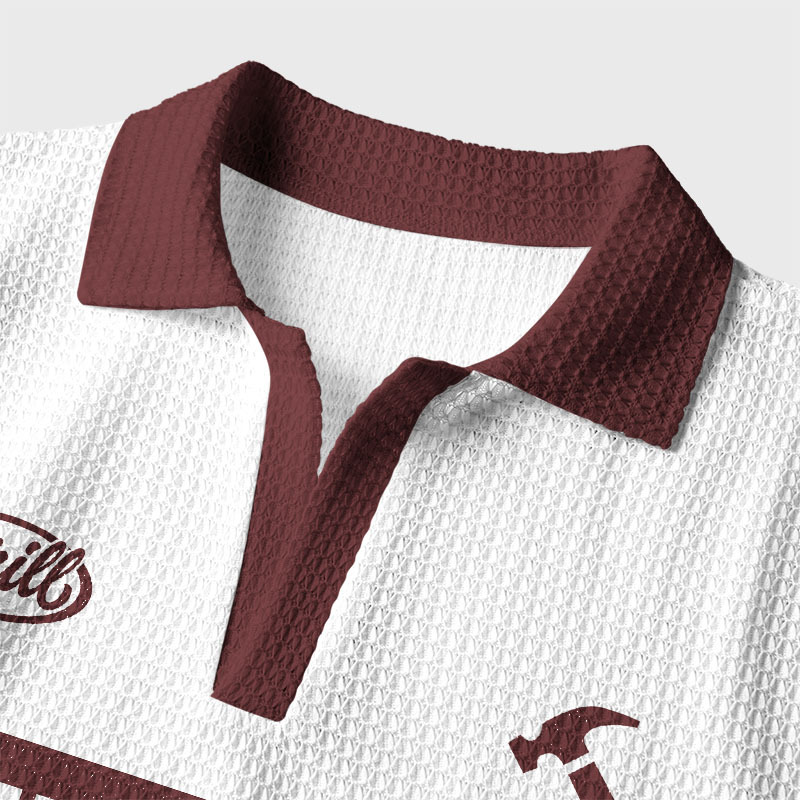 This Is Not A Drill Geek Crochet Polo Shirt