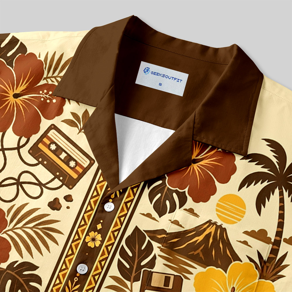 Never Forget Hawaii Button Up Pocket Shirt