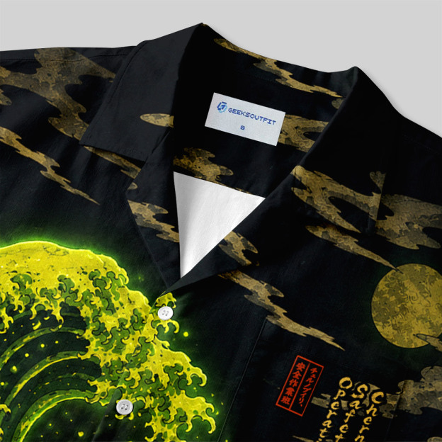 Radioactive Wave Safety Team Button Up Pocket Shirt