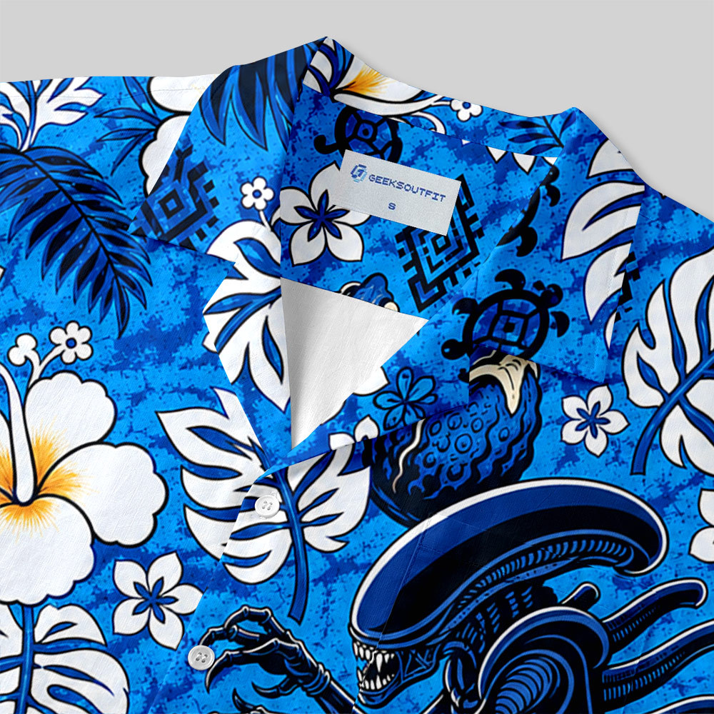 Xenobiology Hawaiian Button Up Pocket Shirt
