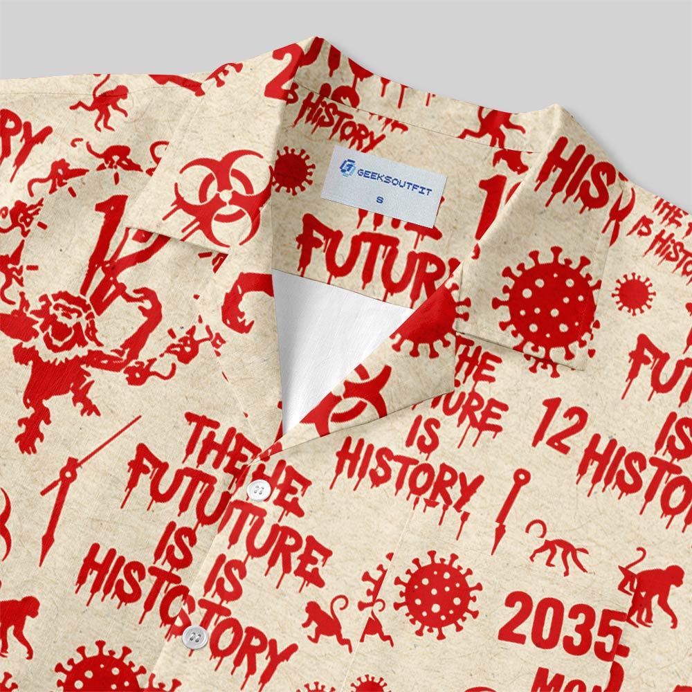 The Future Is History Button Up Pocket Shirt