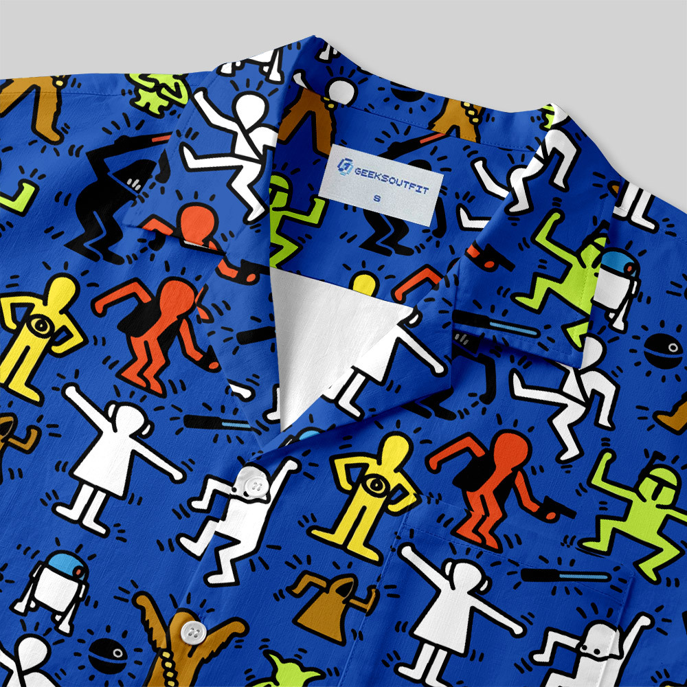 May The Line Be With You Resort Button Up Pocket Shirt