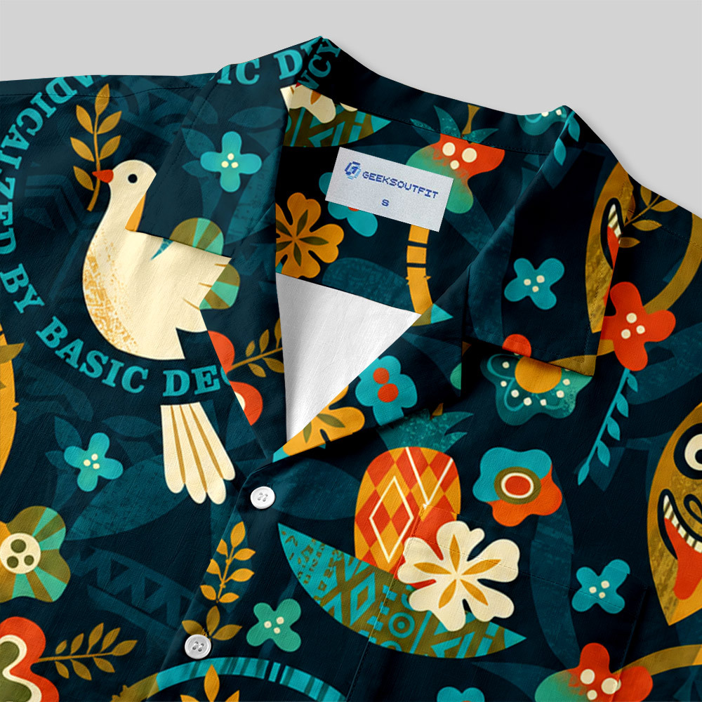 Radicalized by basic decency Botanical Resort Button Up Pocket Shirt