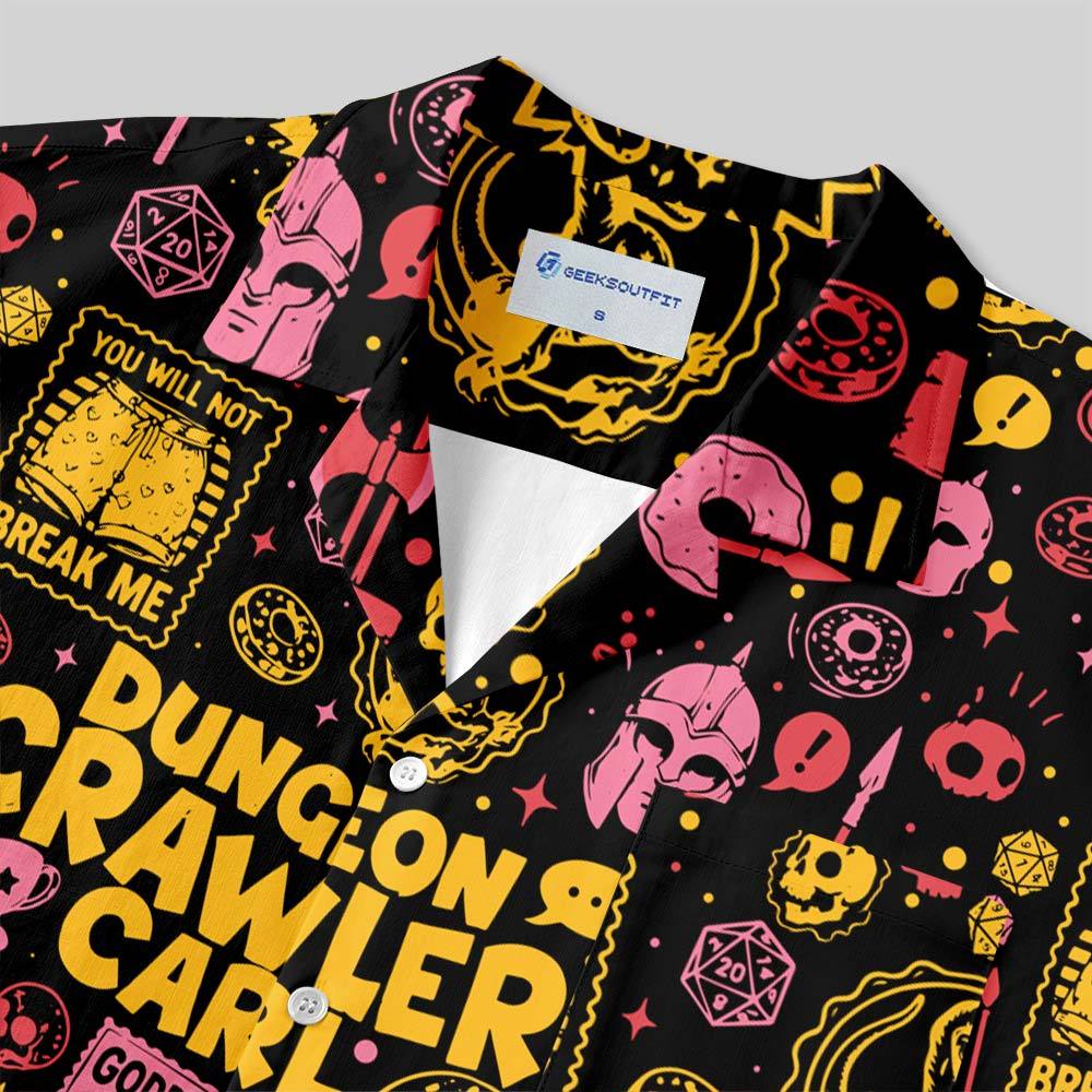 Dungeon Crawler Chaos Button Up Pocket Shirt