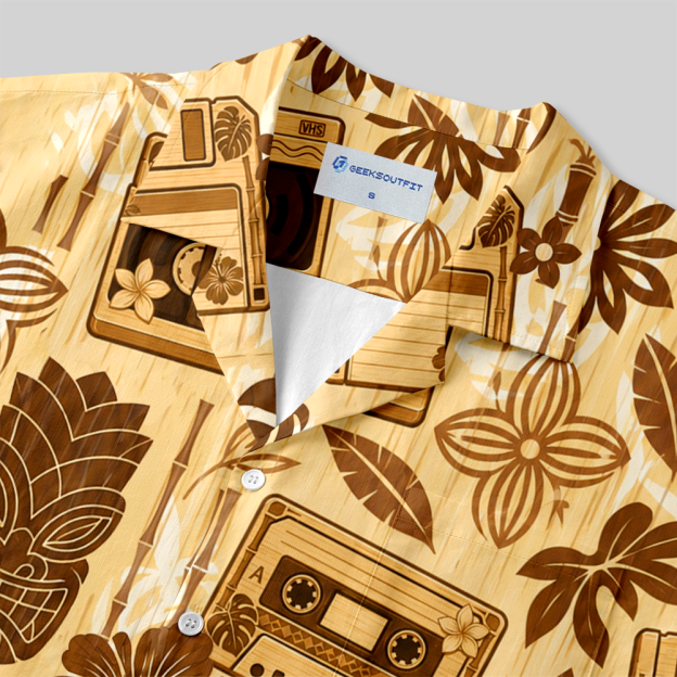 Tropical Rewind Button Up Pocket Shirt