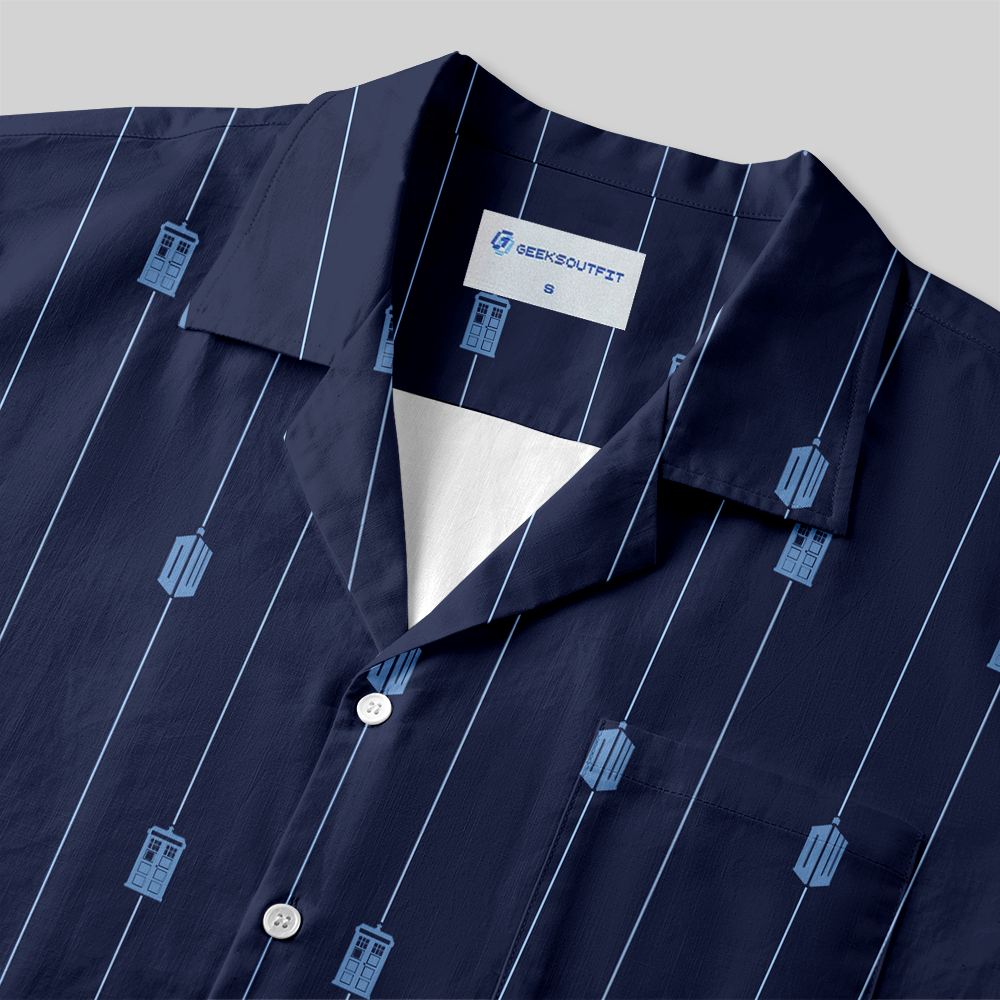 Parallel Time Lines Button Up Pocket Shirt