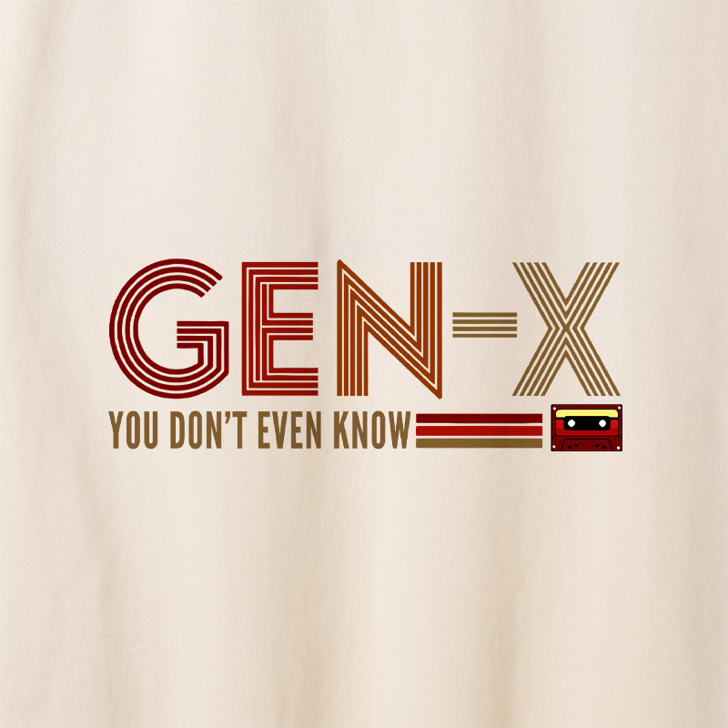 Generation X Geek Retro Raglan Long-Sleeve Tee
