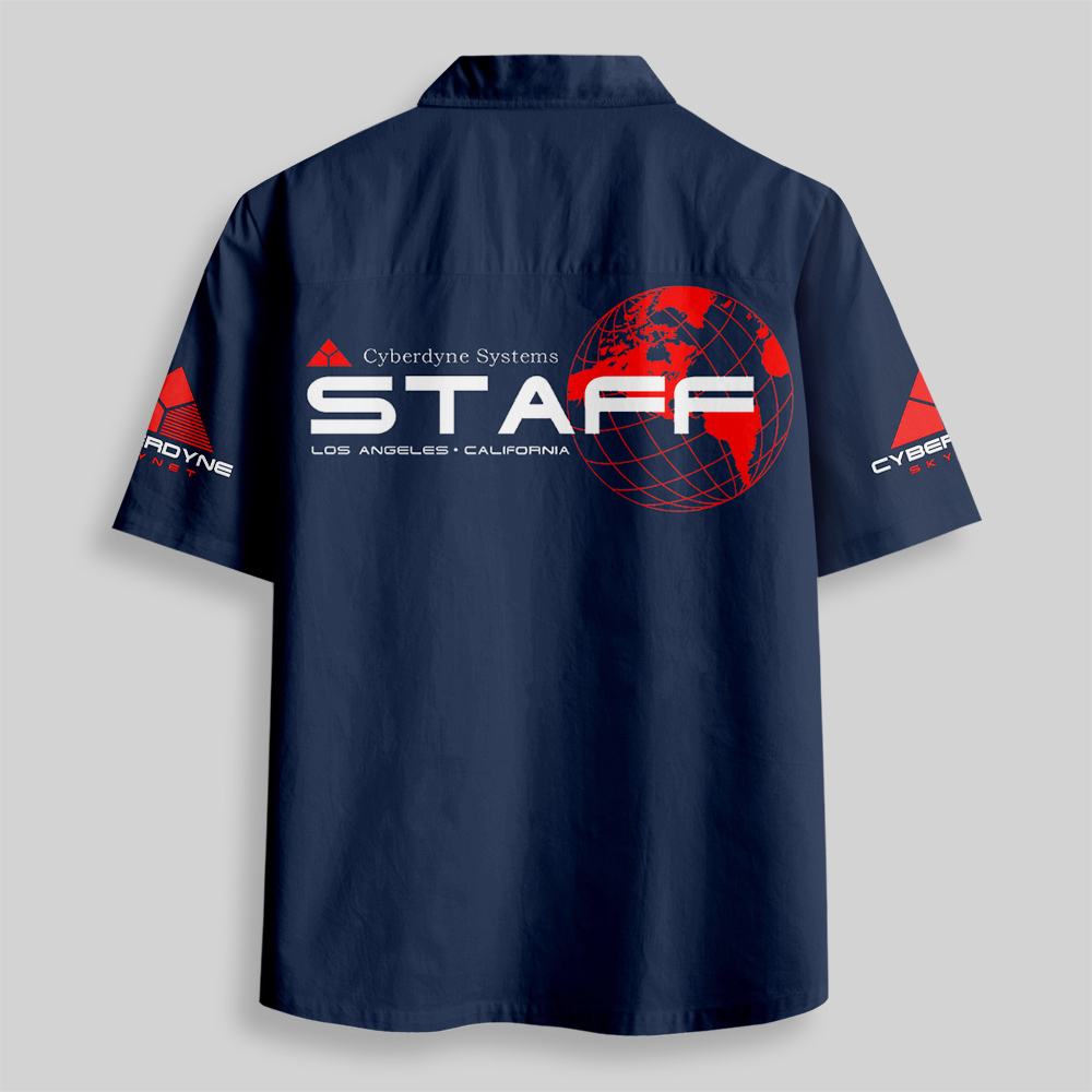 Cyberdyne Systems Skynet Uniform Button Up Pocket Shirt