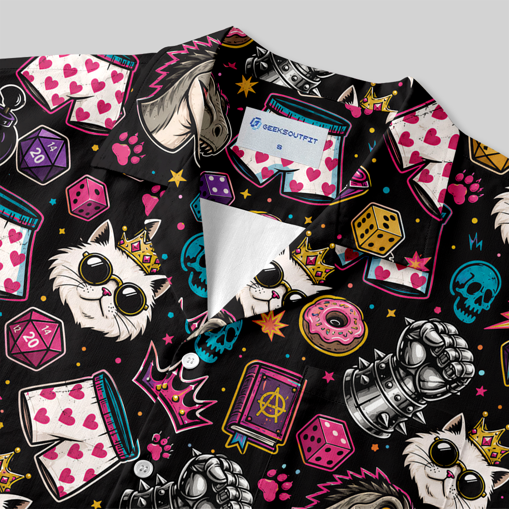 Dungeon Crawler Carl Button Up Pocket Shirt