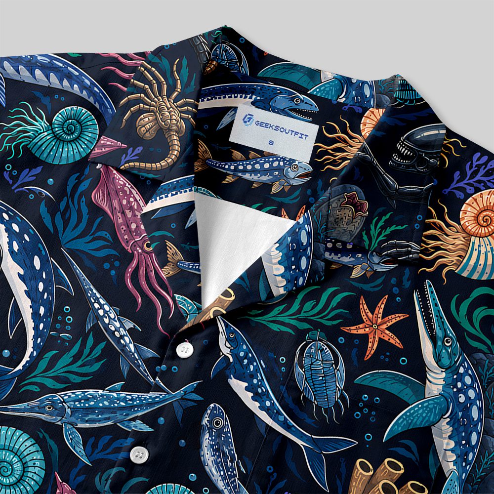 Primordial Abyss Button Up Pocket Shirt