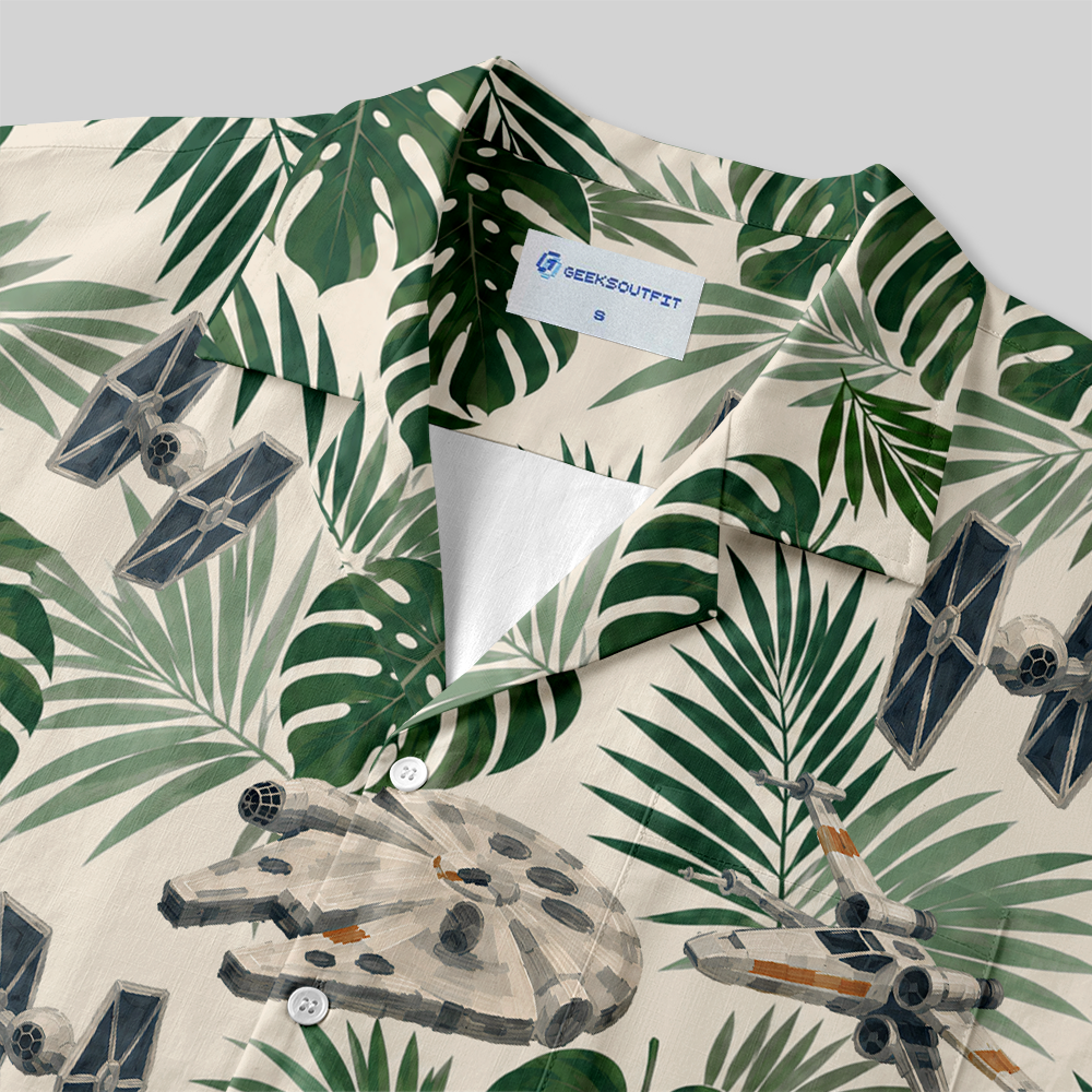 Tropical Starflight Button Up Pocket Shirt