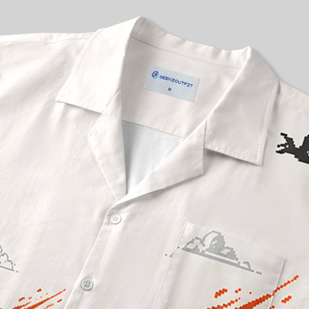 Offline Dino Run Shirt Button Up Pocket Shirt