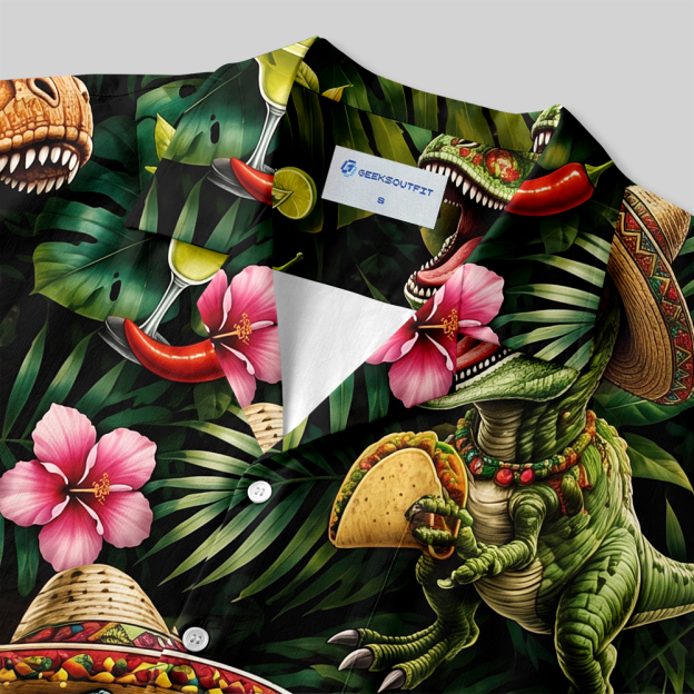 Tacos Before Extinction Button Up Pocket Shirt