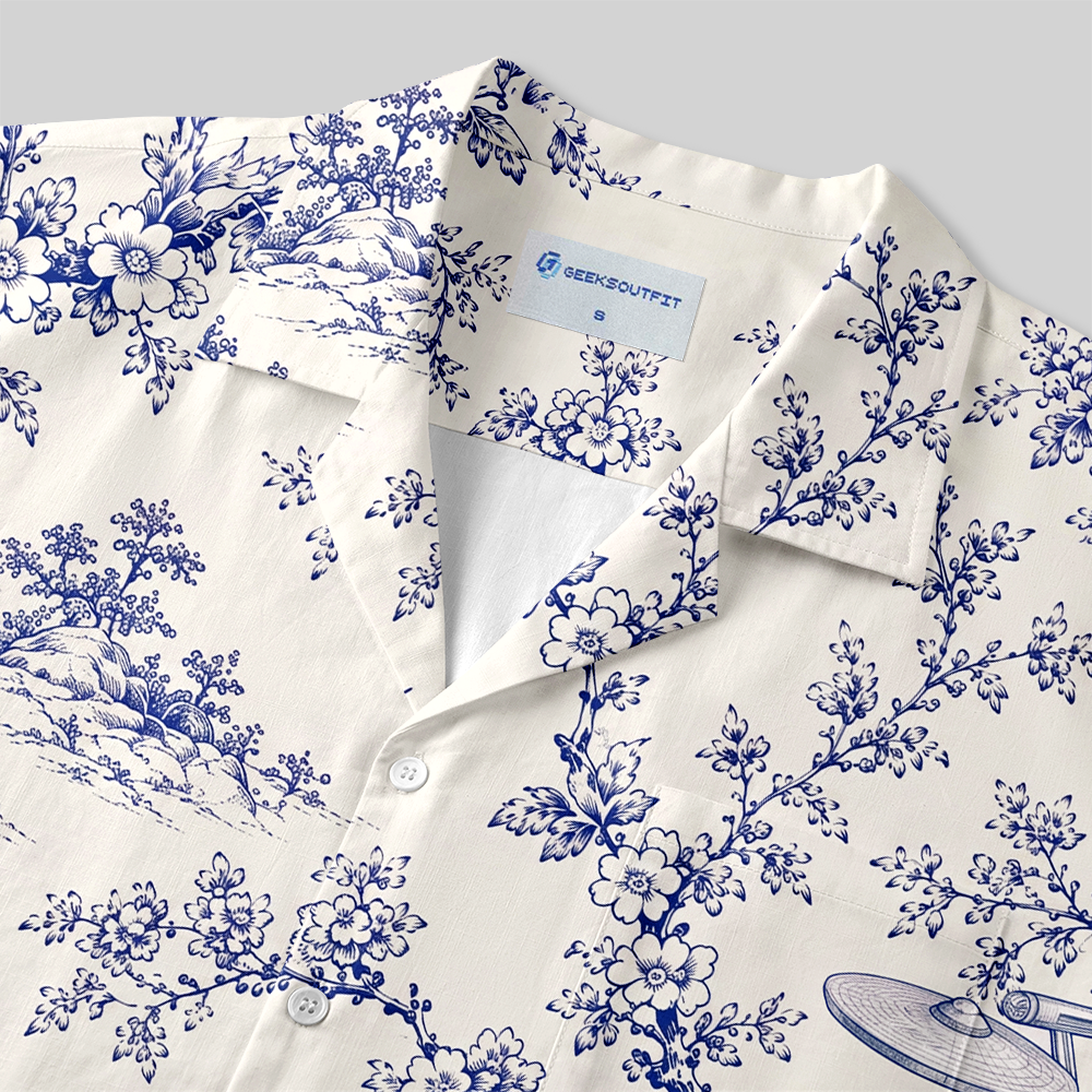 Porcelain Voyage Button Up Pocket Shirt