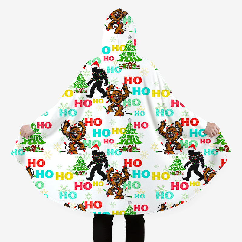 HO HO HO Flannel Cloak