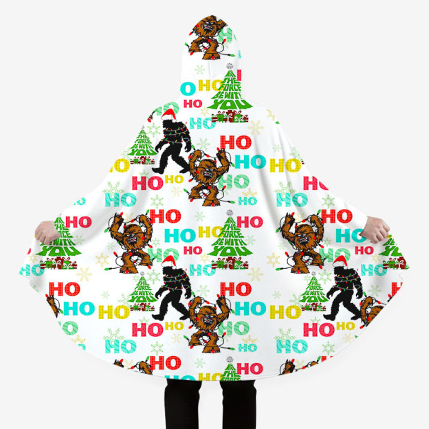 HO HO HO Flannel Cloak