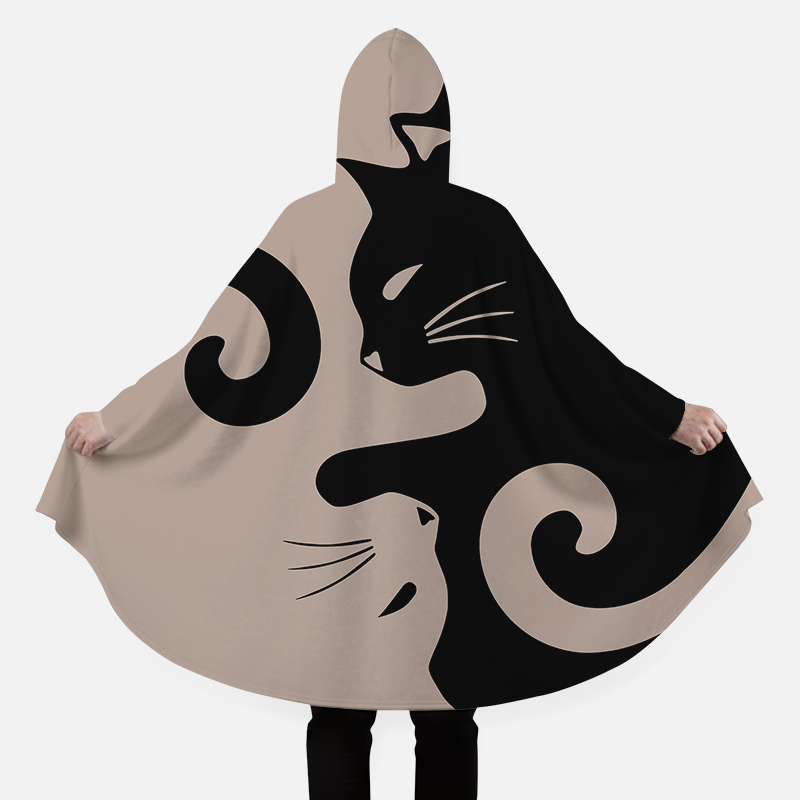 Cats Rule Flannel Cloak