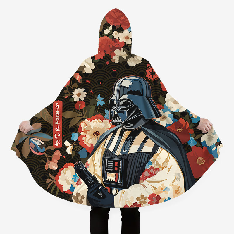 Shadow Warrior Flower Book Ukiyoe Flannel Cloak