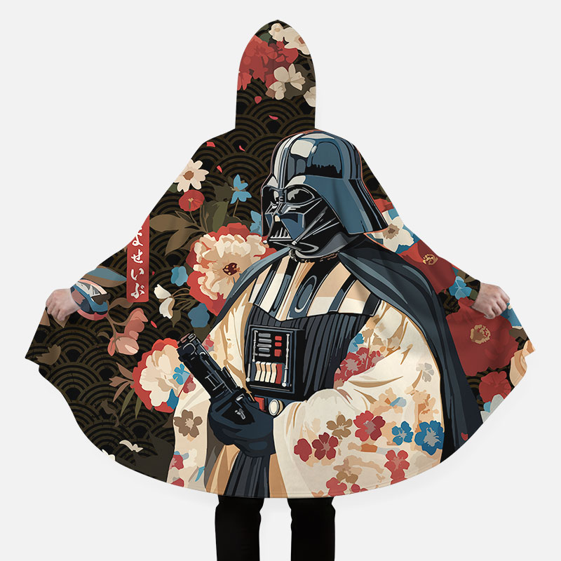 Shadow Warrior Flower Book Ukiyoe Flannel Cloak