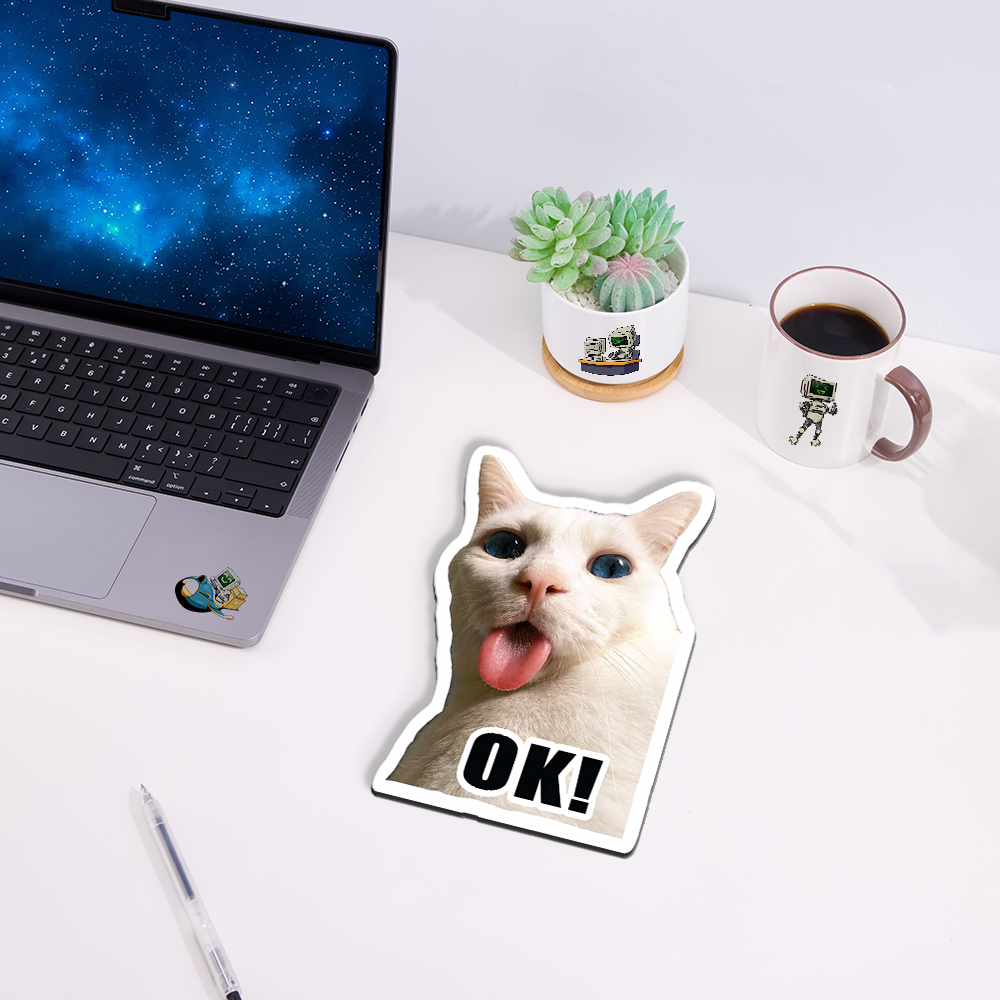 OK Cat Funny Novelty Mouse Pad