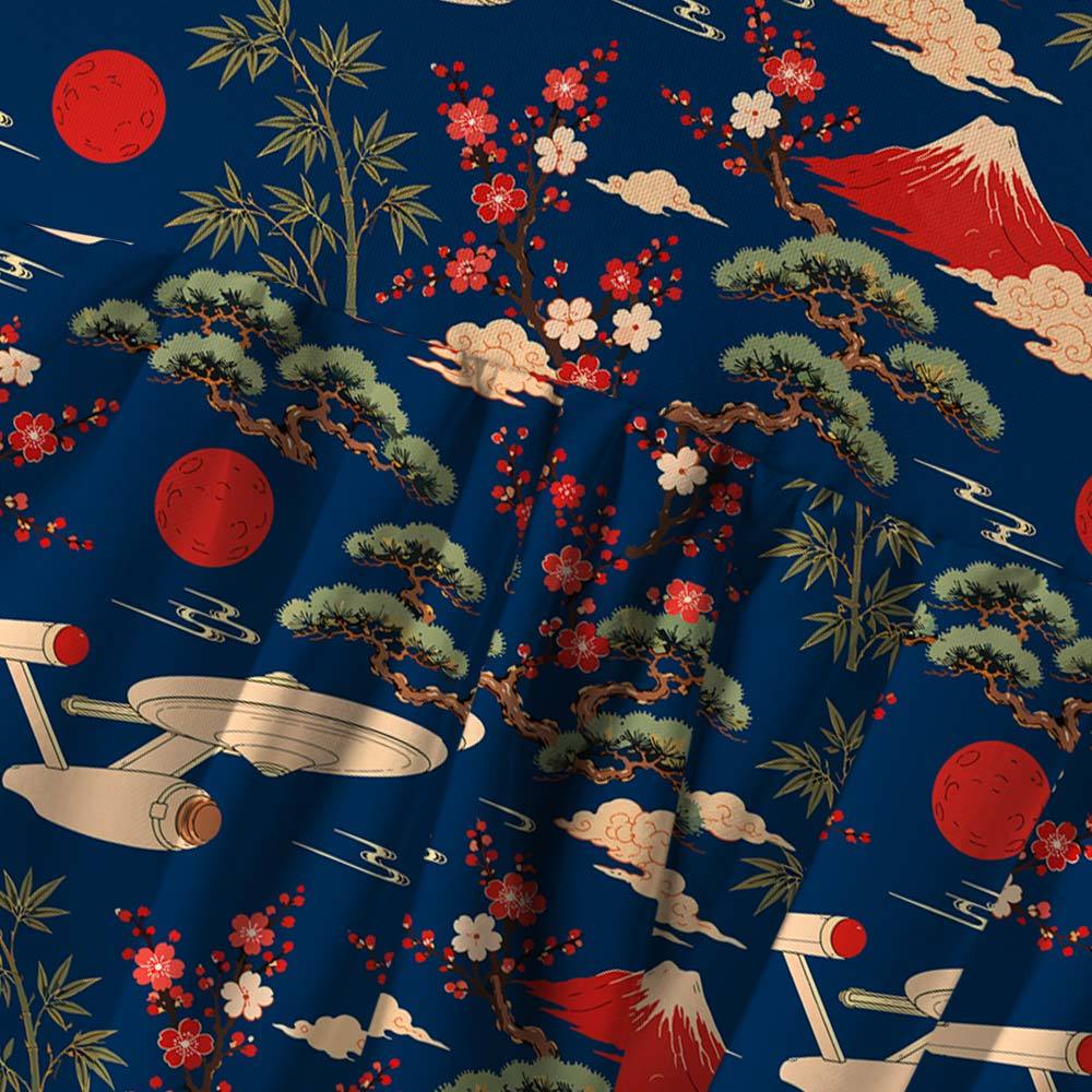 Sci-Fi Spaceship Ukiyo-e Style Geek A-Line Cami Dress