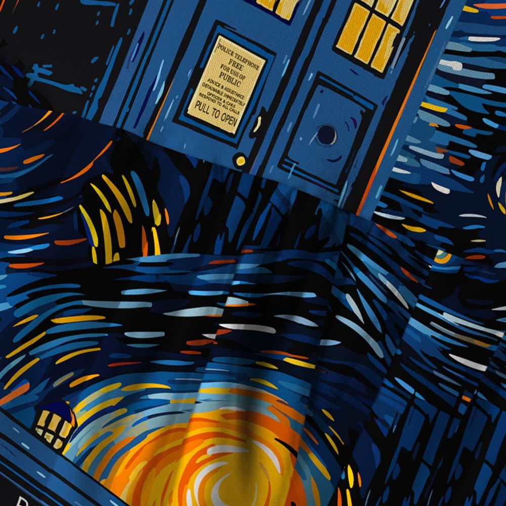Starry Night Phone Booth Geek A-Line Cami Dress
