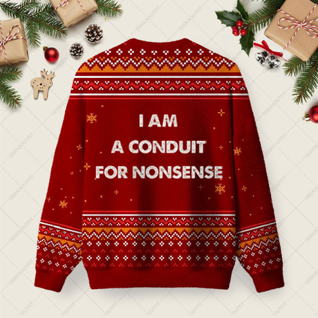 For Nonsense Ugly Christmas Fuzzy Fleece Sweatshirt