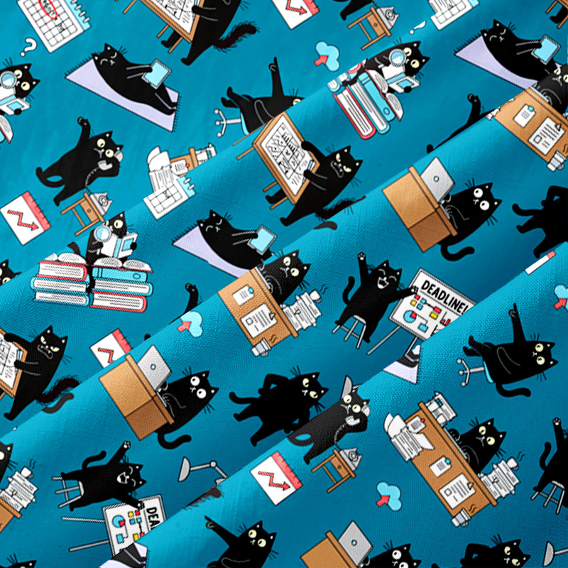 Busy Cat Chronicles Button Up Pocket Shirt