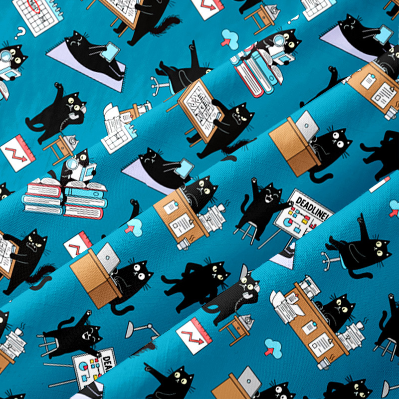 Busy Cat Chronicles Button Up Pocket Shirt