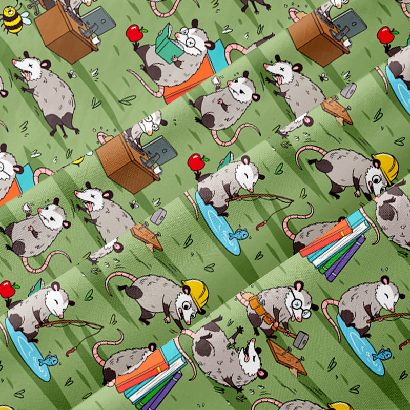 Busy Possums Button Up Pocket Shirt