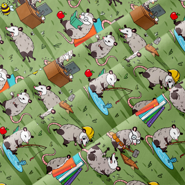 Busy Possums Button Up Pocket Shirt