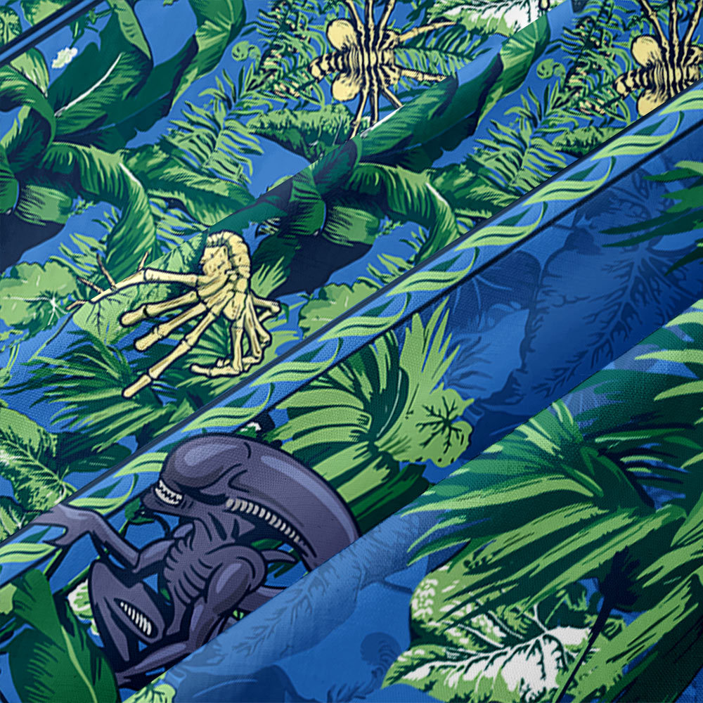 Facehugger Tropical Adventure Button Up Pocket Shirt