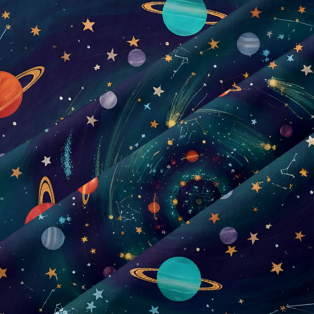 Dance of the Cosmic Melody Button Up Pocket Shirt