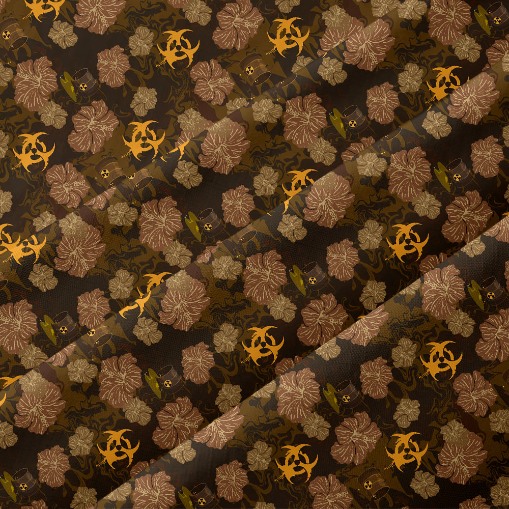 Biohazard Bloom Button Up Pocket Shirt