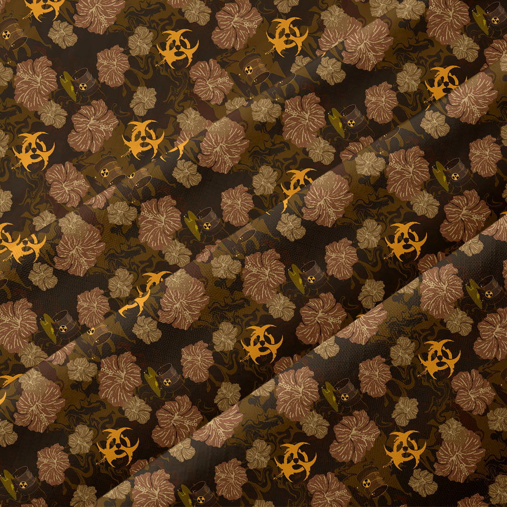 Biohazard Bloom Button Up Pocket Shirt