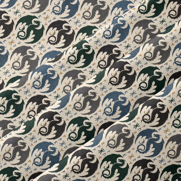 Draconic Elegance Button Up Pocket Shirt