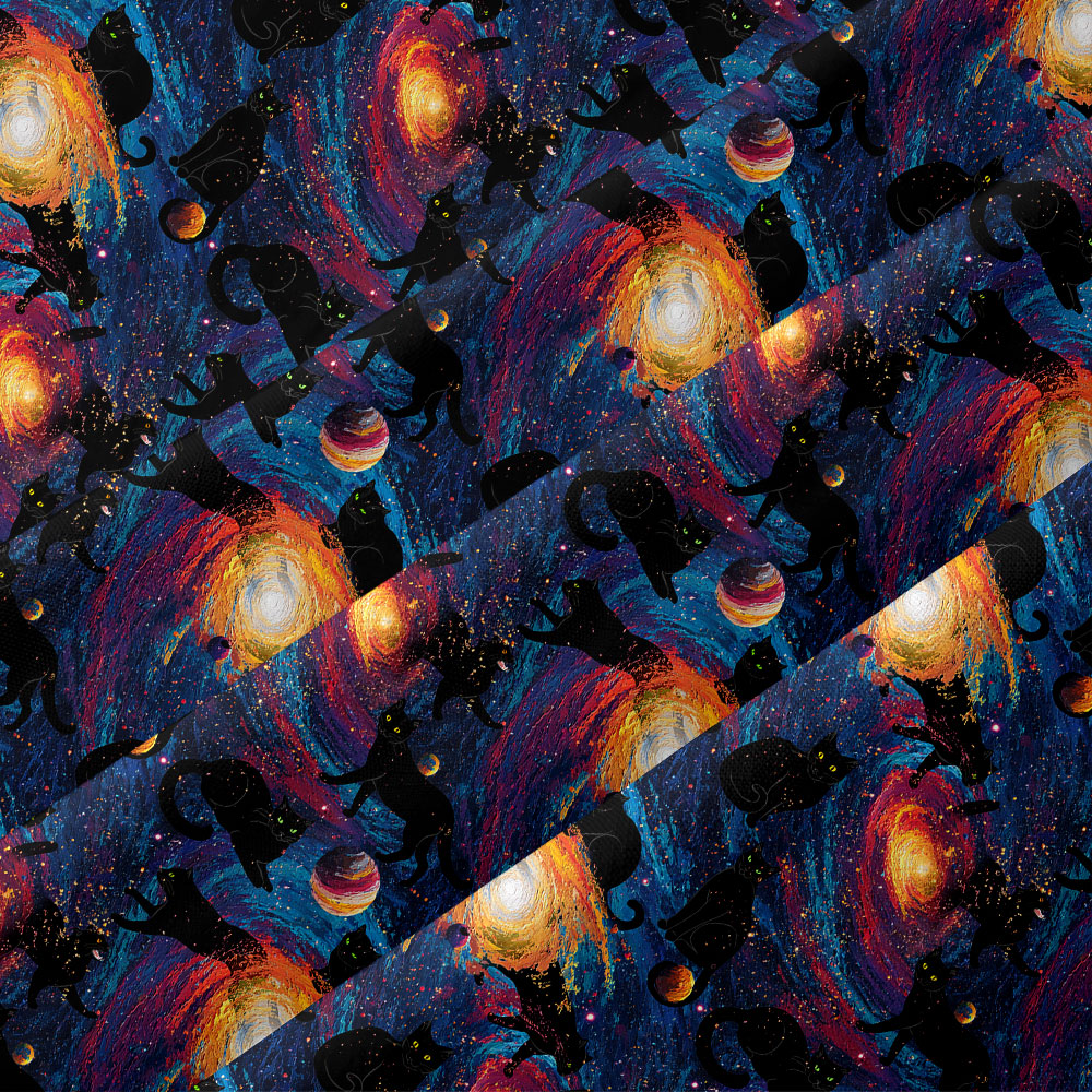 Galactic Cats Button Up Pocket Shirt