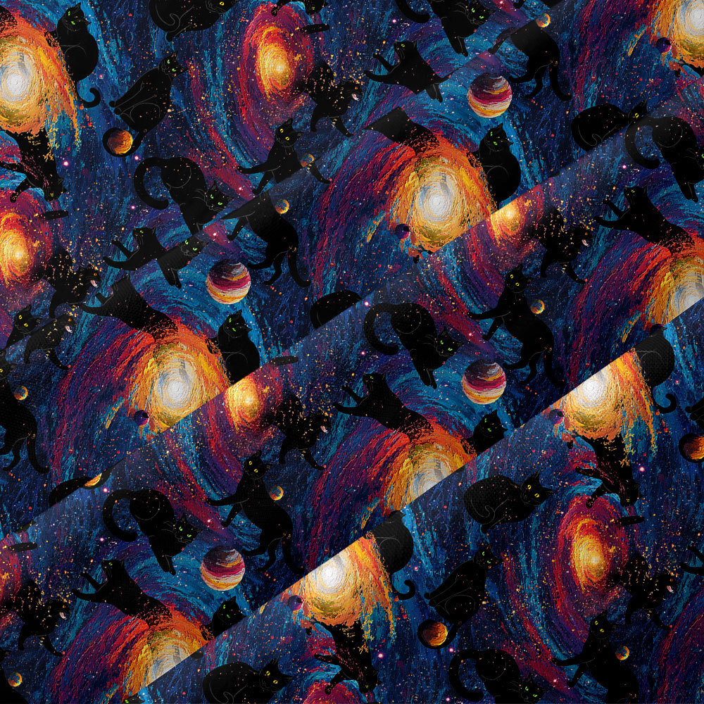 Galactic Cats Button Up Pocket Shirt