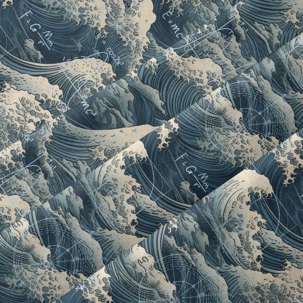 Wave of Genius Button Up Pocket Shirt