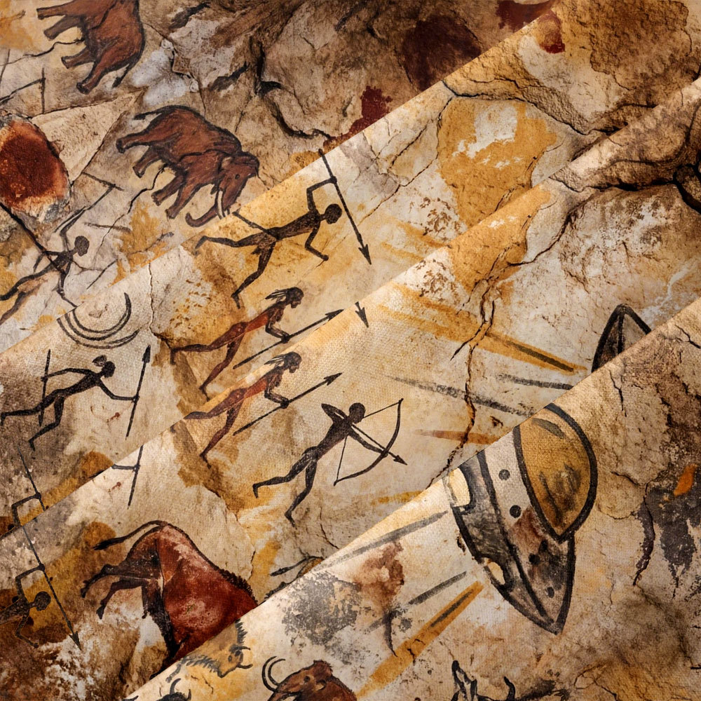 Full-Wall UFO Mural Button Up Pocket Shirt