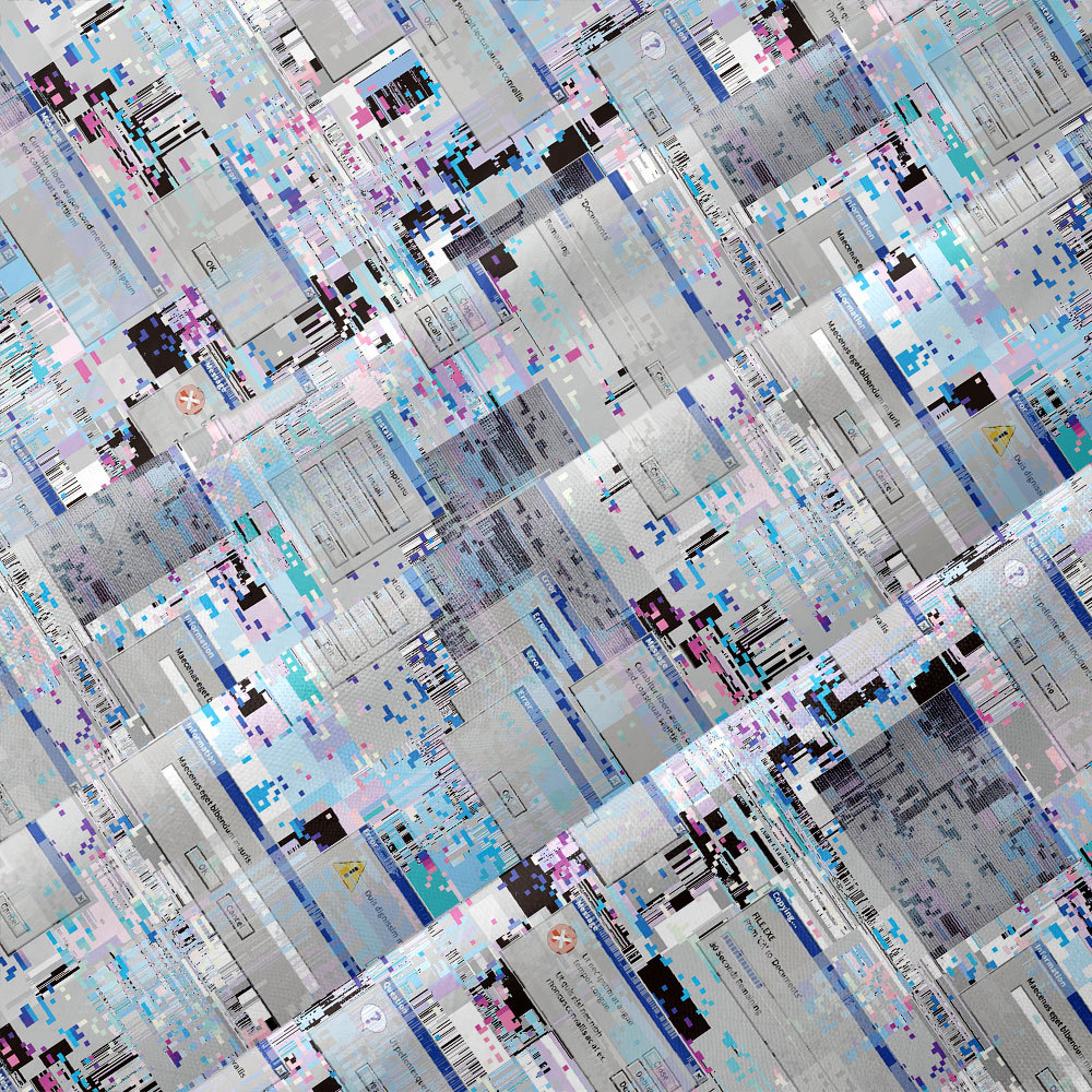 Glitch Error Screen Button Up Pocket Shirt