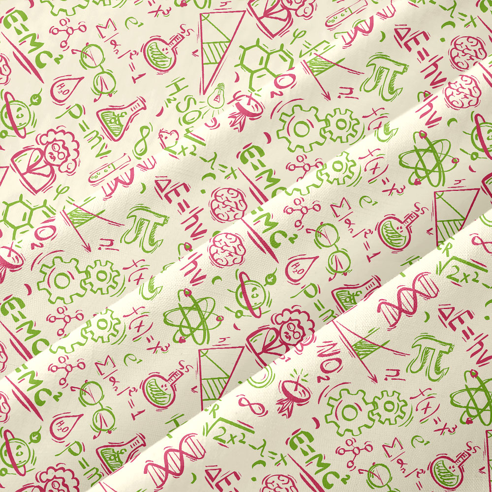 Science Symbols Button Up Pocket Shirt