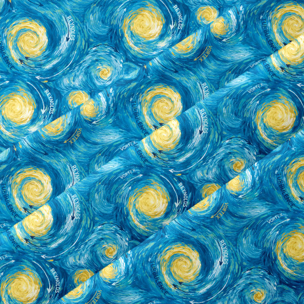 Starry Night Vortex Button Up Pocket Shirt