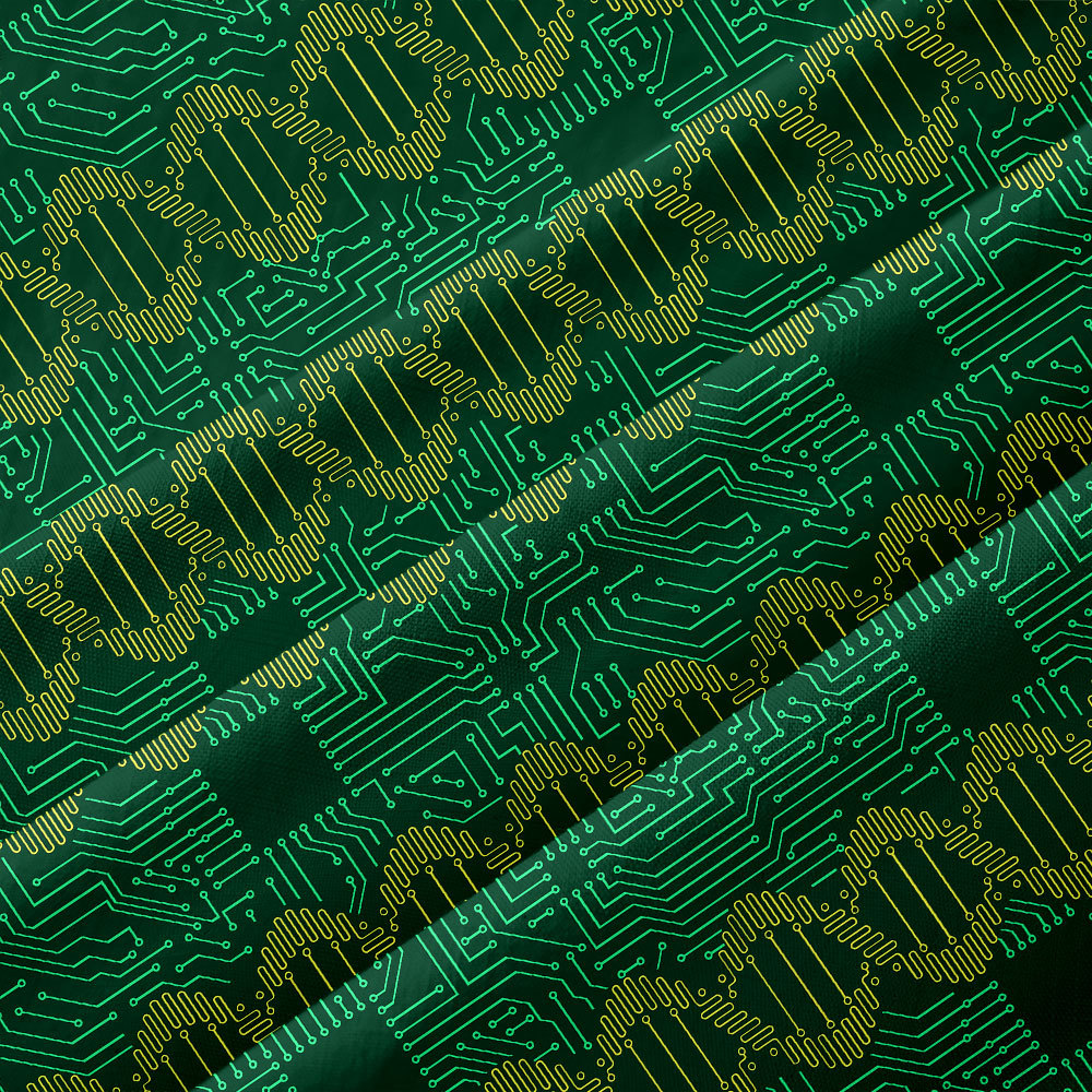 DNA Circuit Board Button Up Pocket Shirt