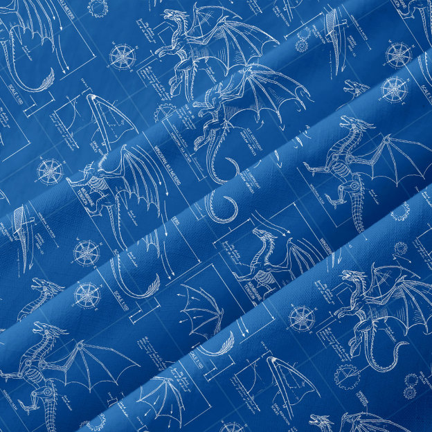 Dinosaur Blueprint Button Up Pocket Shirt