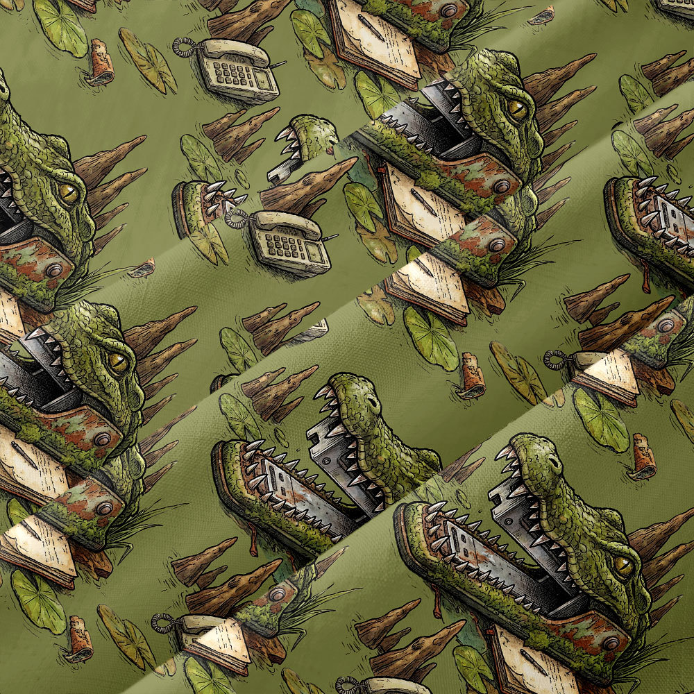 The Crocodile Stapler Button Up Pocket Shirt