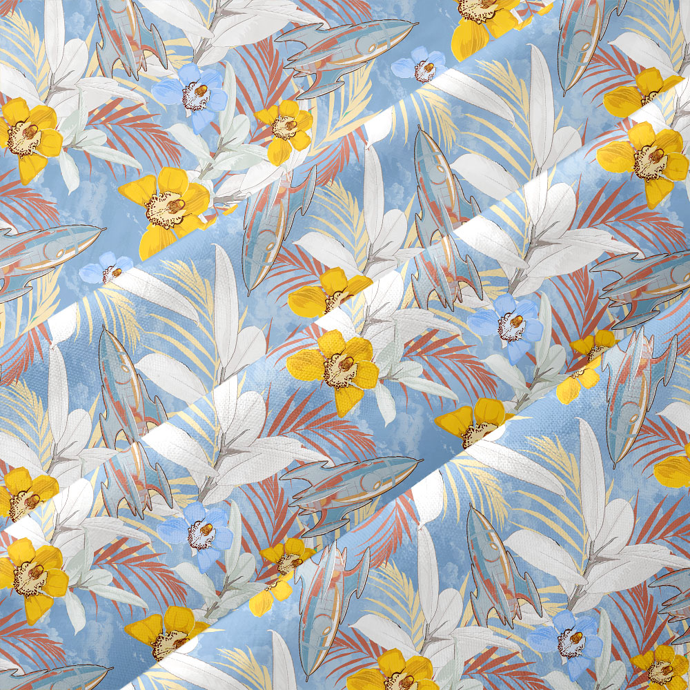 Retro Rocket Button Up Pocket Shirt