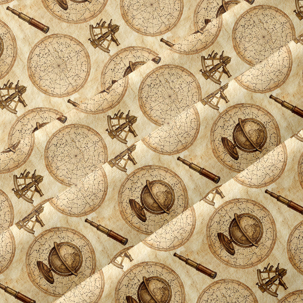 Vintage Telescope Button Up Pocket Shirt